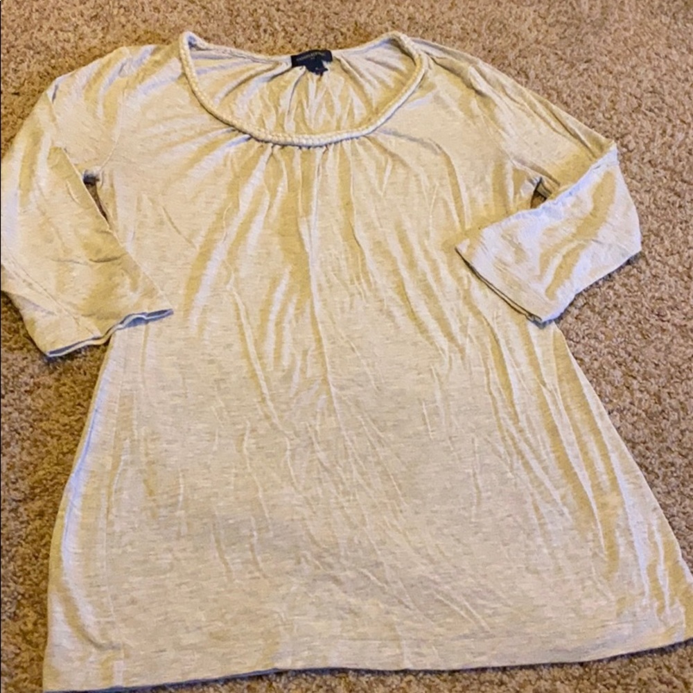Taupe 3/4 sleeve tee